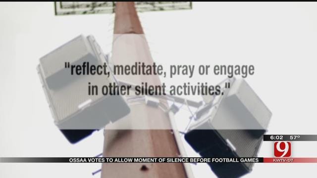 OSSAA Votes To Allow Moment Of Silence Before Football Playoff Games