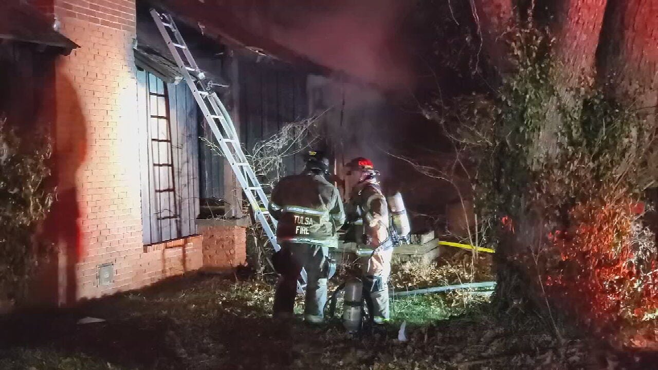 Tulsa Firefighter Hospitalized After Early Morning House Fire