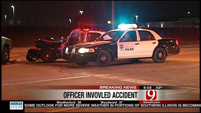 Officer Injured In Two-Vehicle Collision In Northwest OKC