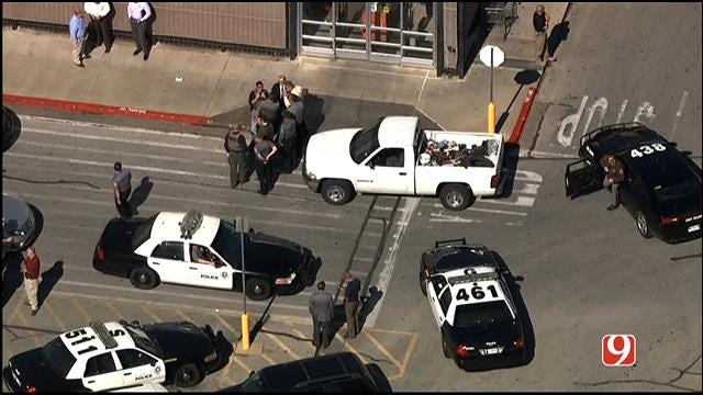 WEB EXTRA: Bob Mills SkyNews 9 HD Flies Over Search For Bank Robbery Suspect