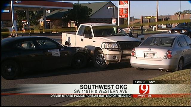 High-Speed Pursuit Ends In Crash In Southwest OKC
