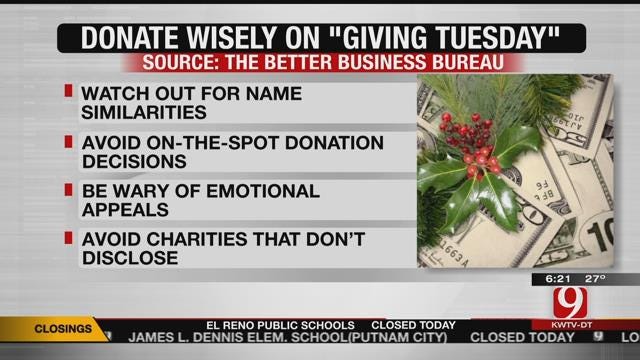Giving Tuesday: BBB Offers Tips On Donating To The Right Group