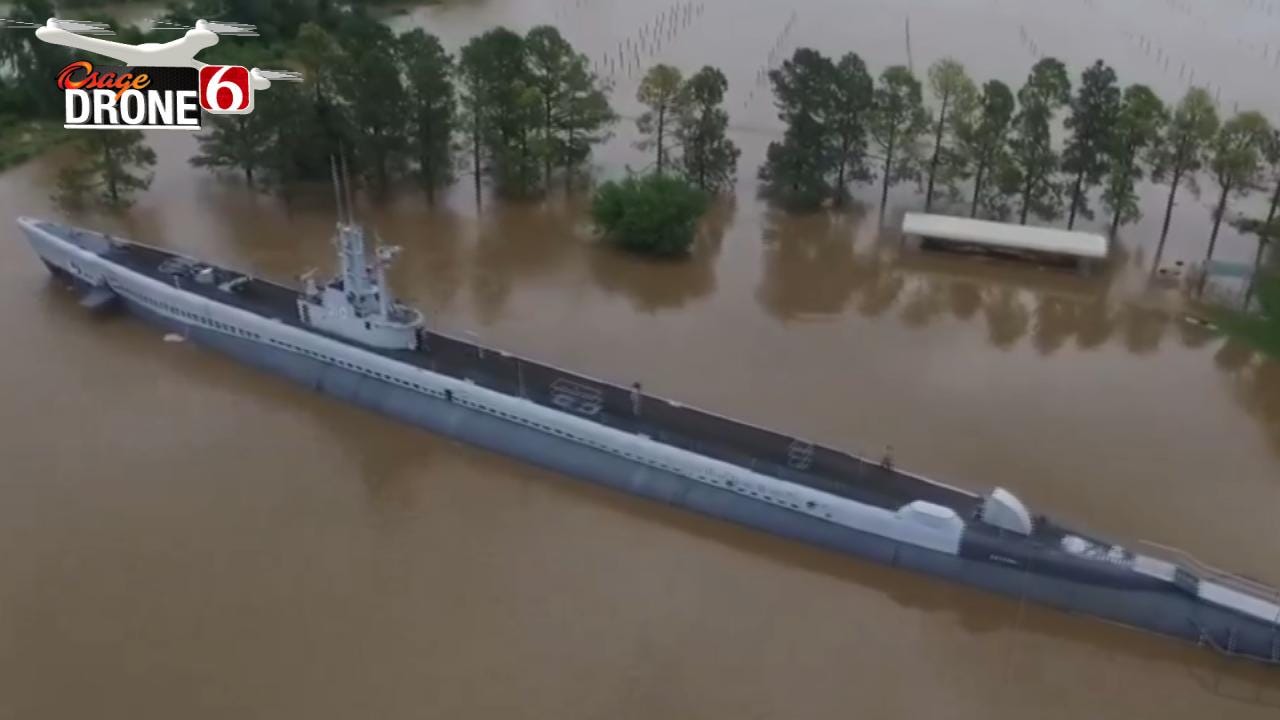 WATCH: USS Batfish Submarine Floats Again In Historic Flooding