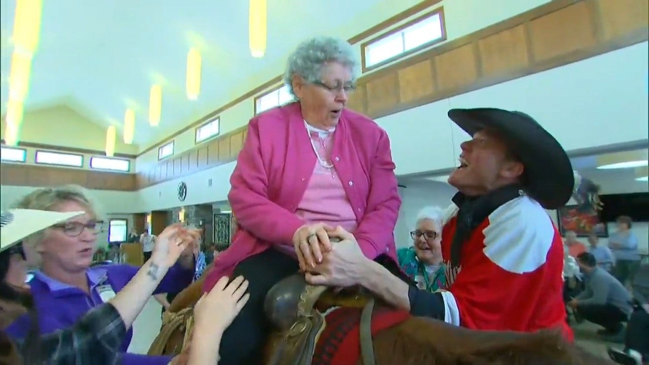 Therapy Bull Inspires Seniors To Grab Life By The Horns