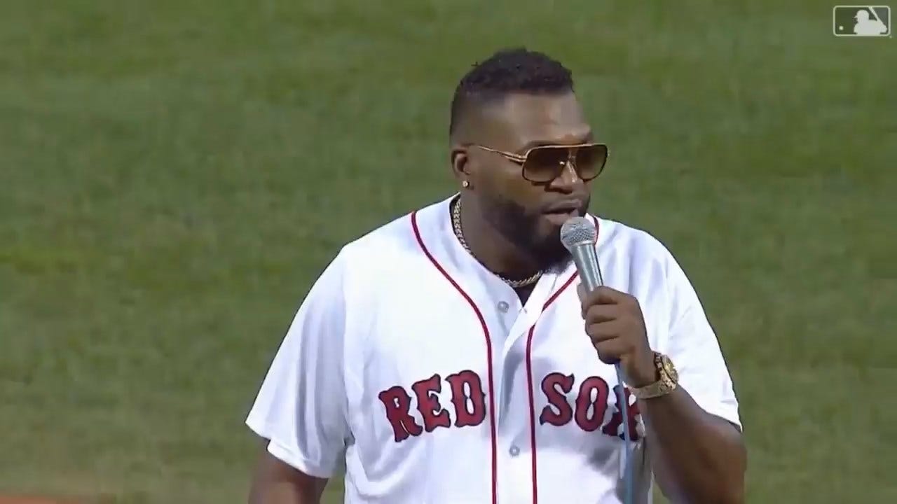 Red Sox Legend David Ortiz Throws Out 1st Pitch At Fenway After Being Shot In Dominican Republic