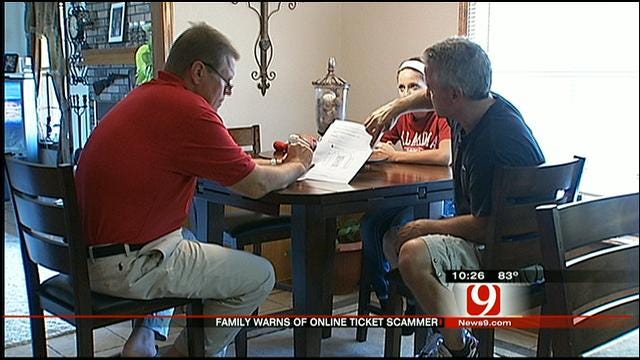 Oklahoma Family Warns About Craigslist OU Ticket Scam