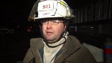 WEB EXTRA: Turley Fire Chief Talks About Structure Fire