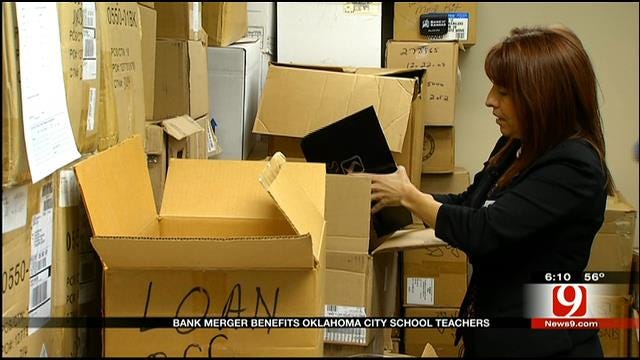 Bank Donates Truck Load Of Office Supplies OKC Public Schools