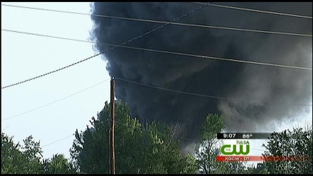 Lightning Strikes Landfill, Ignites Fire In North Tulsa