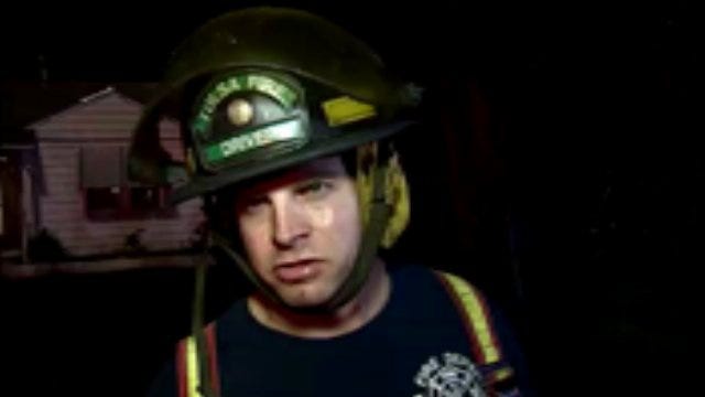 WEB EXTRA: Tulsa Firefighter John Cawyer Talks About Garage Fire
