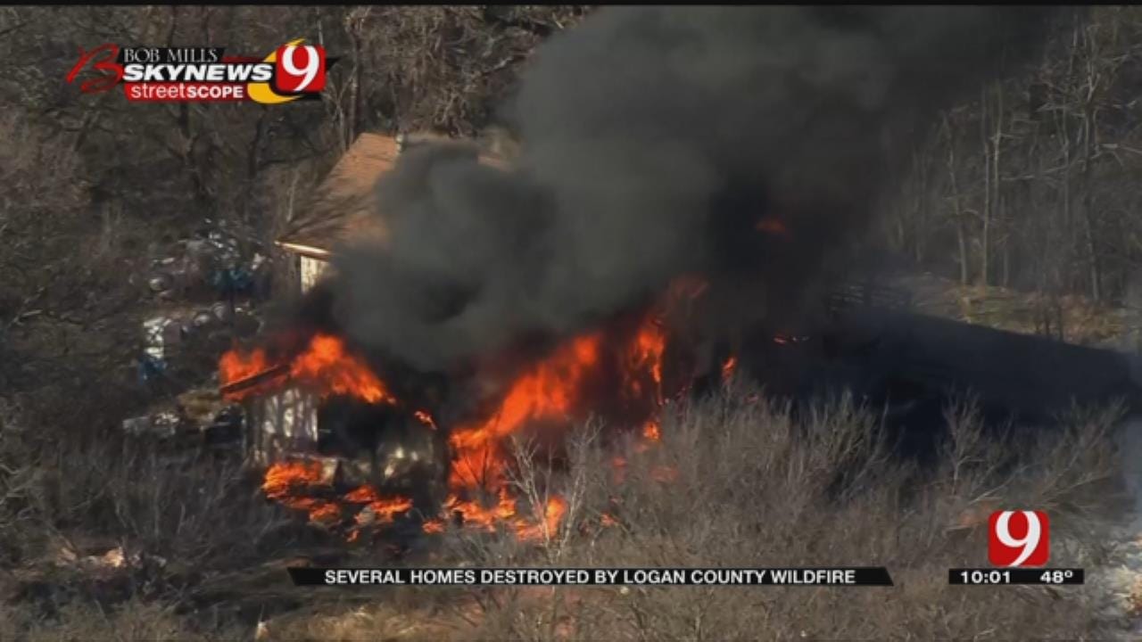 Three Homes Destroyed In Logan County Wildfire