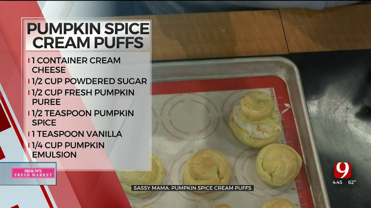 Pumpkin Spice Cream Puffs