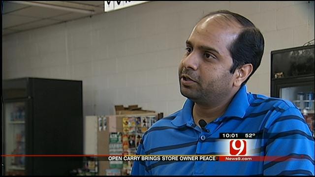 OKC Store Owner Says Open Carry Keeps Business Safer