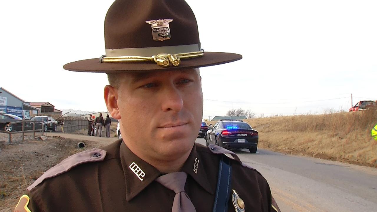 WEB EXTRA: OHP Trooper On Fatal West Tulsa Wreck
