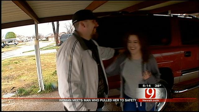 Woman Rescued From OKC House Fire Meets Hero