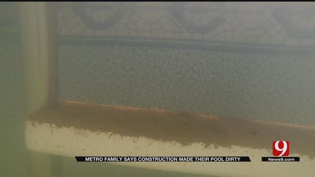 Family Says Nearby Road Construction Damaged Their Pool
