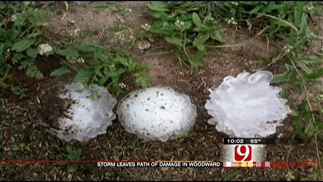 Hail-Packing Storm System Riddles Woodward County