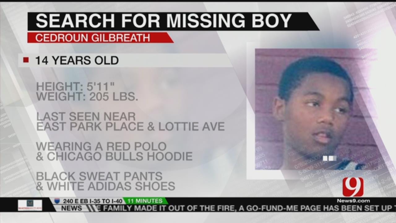 OKC Police Searching For Missing 14-Year-Old Boy