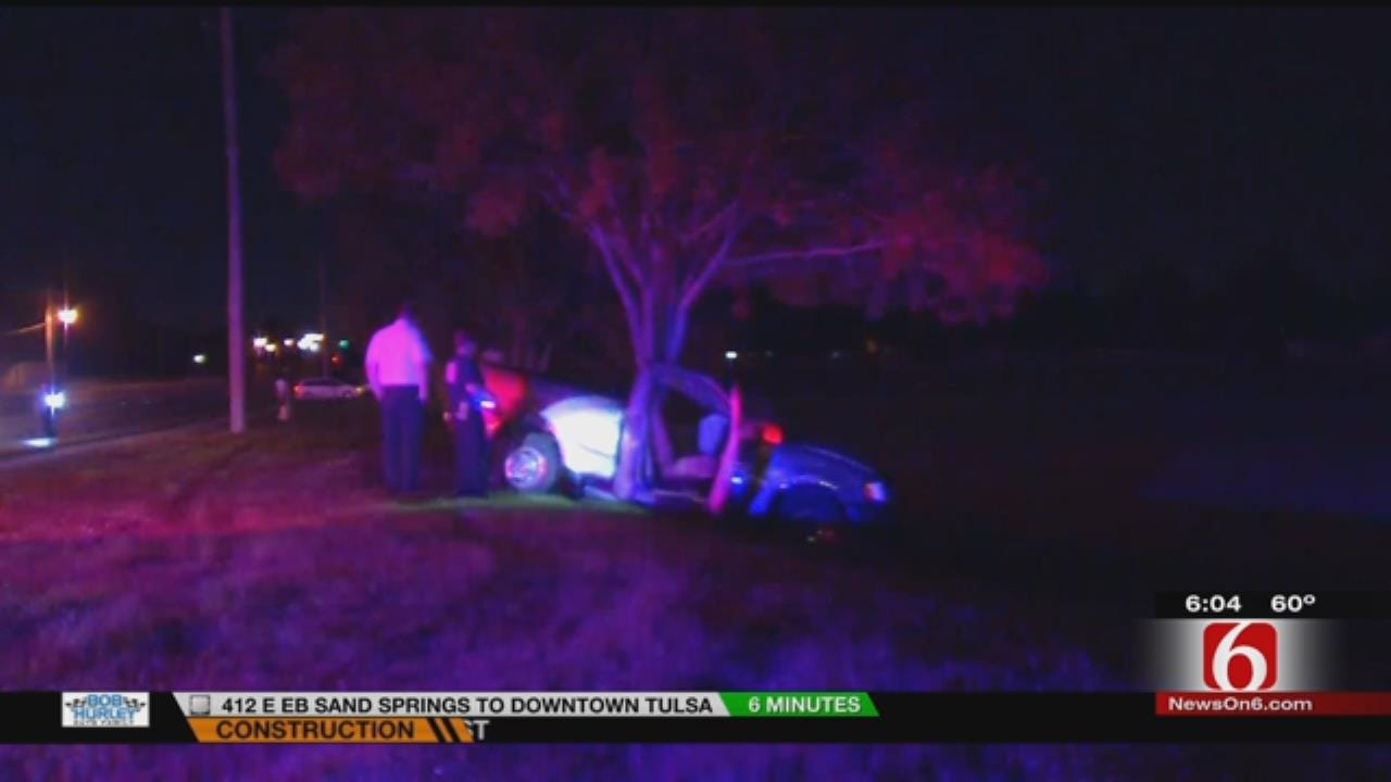 Teen Critical After Hitting Tree In Tulsa Wreck