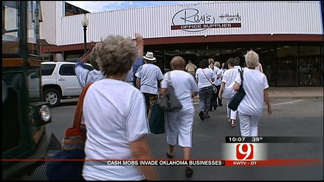 Cash Mobs Boost Oklahoma Businesses' Bottom Lines