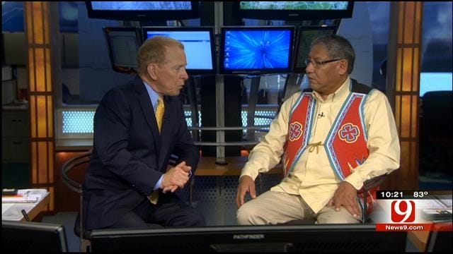 Gary Speaks With Cheyenne Tribal Chief Gordon Yellowman
