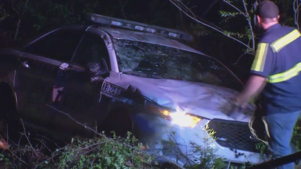 WEB EXTRA: Video From Scene Of Crash Involving Suspected DUI Driver