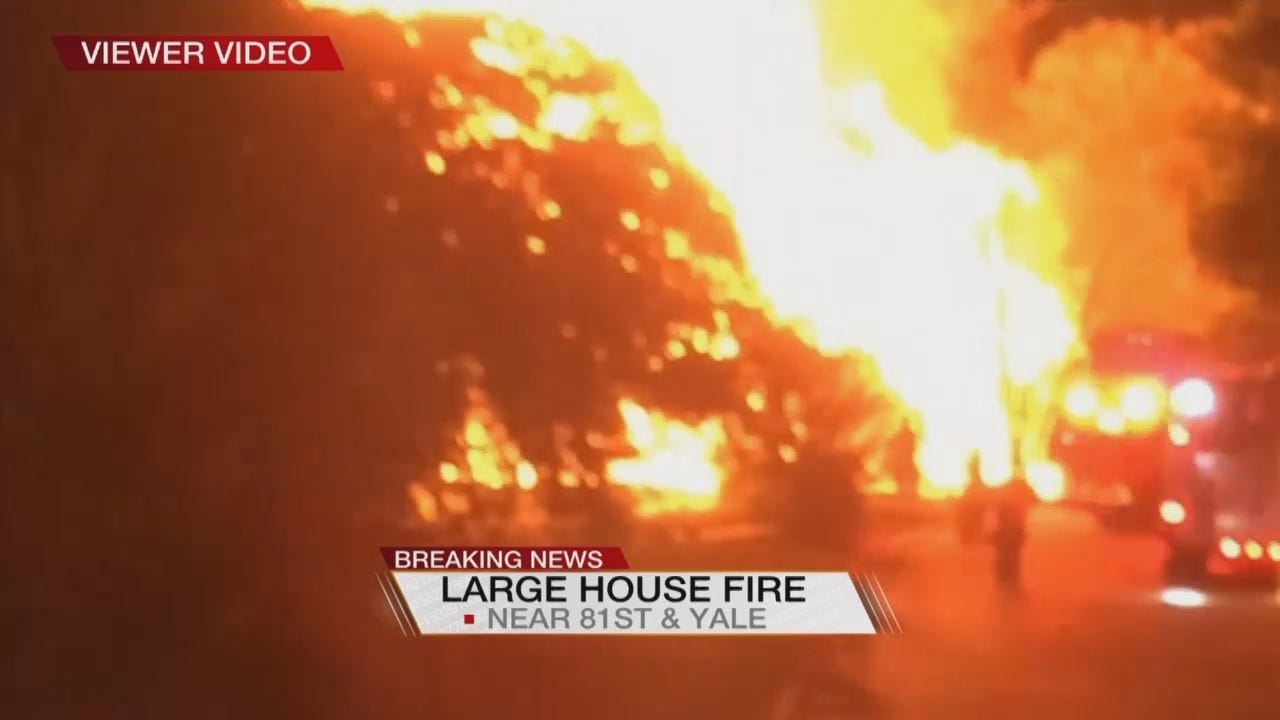 VIEWER VIDEO: South Tulsa House Fire