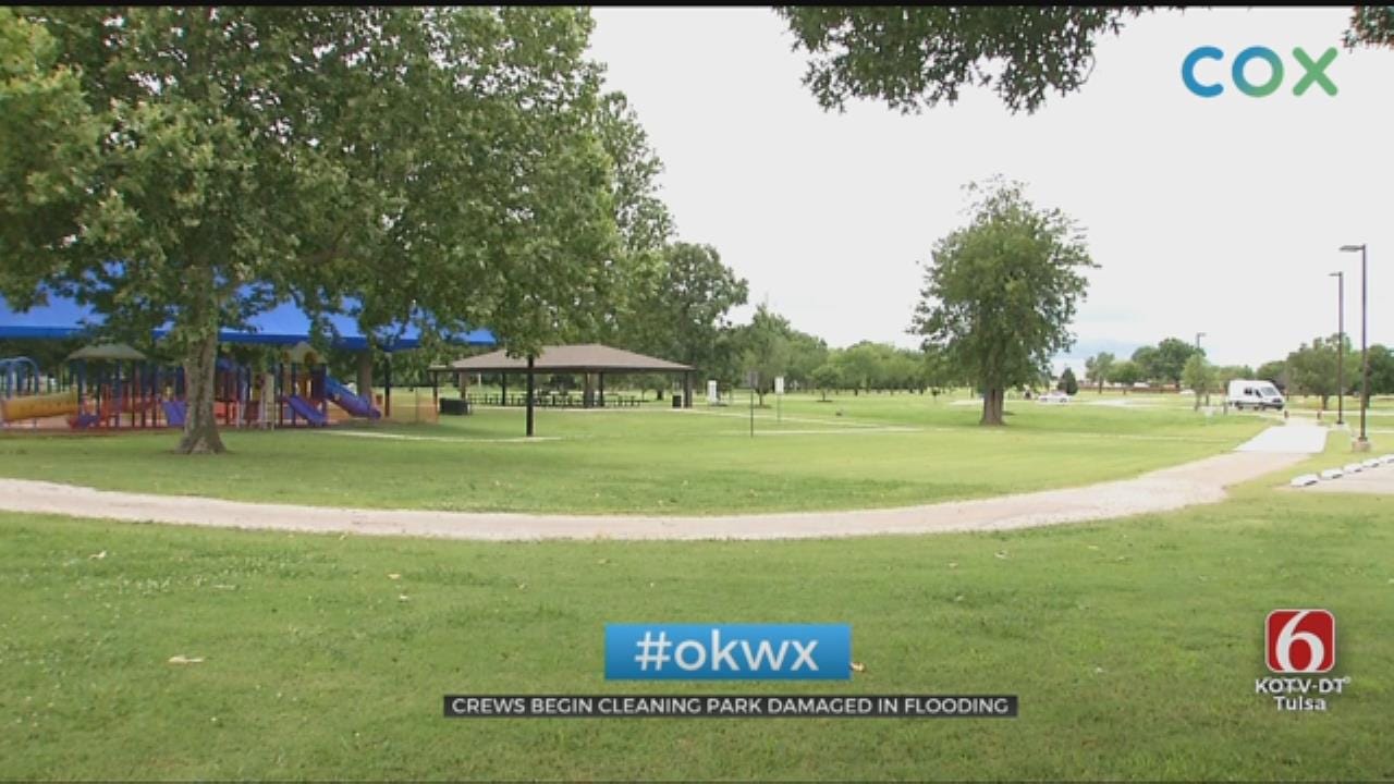 Crews Begin Clean Up On O'Brien Park In Tulsa