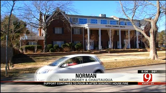 Support Pours In After OU Sorority House Fire