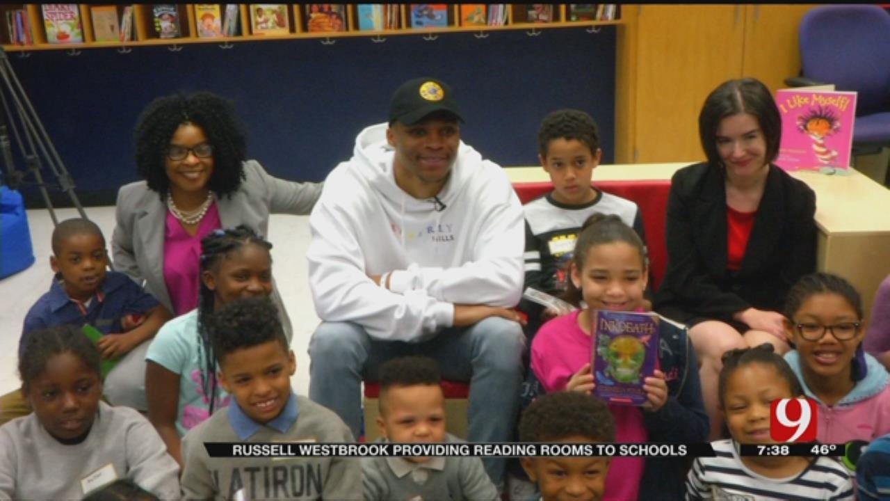 Russell Westbrook Opens 6th Reading Room