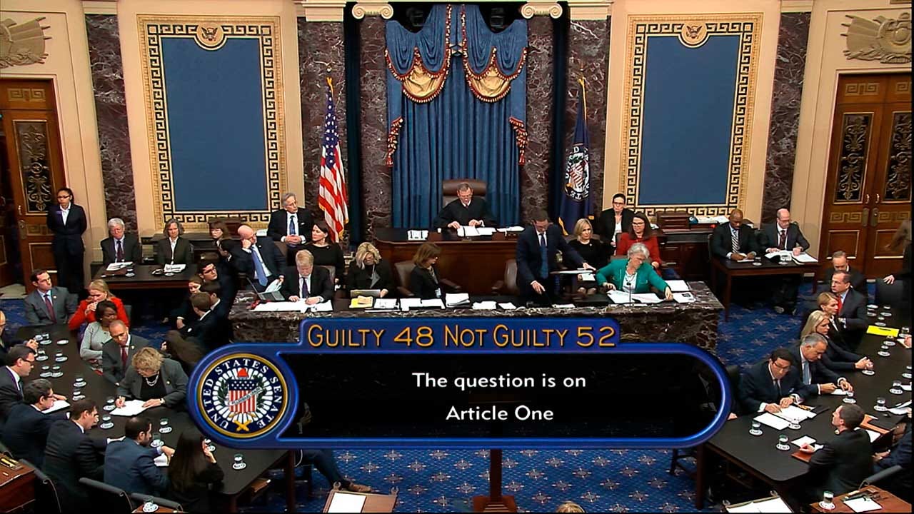 Not Guilty: Split Senate Acquits Trump Of Impeachment