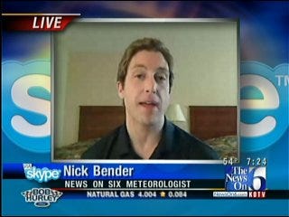 News On 6 Meteorologist Nick Bender Still On Trail Of VORTEX 2