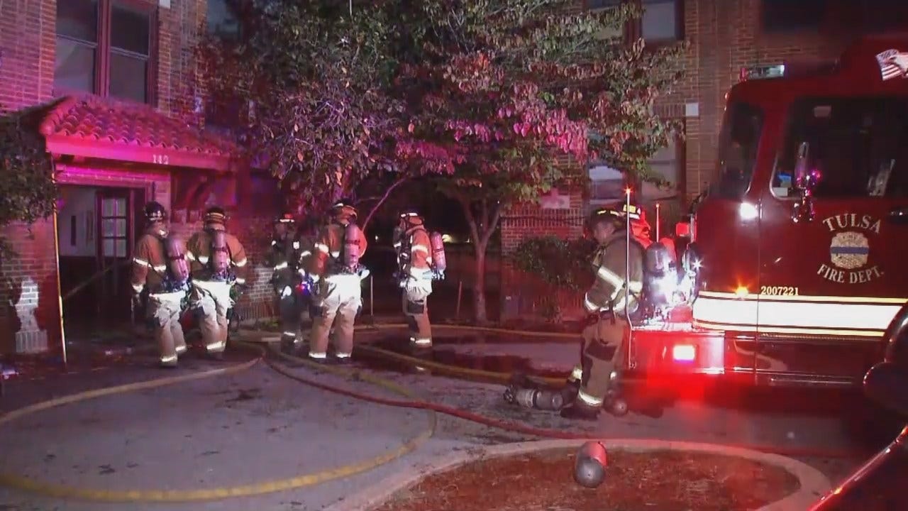 WEB EXTRA: Firefighters Put Out Flames At Tulsa Apartment Complex
