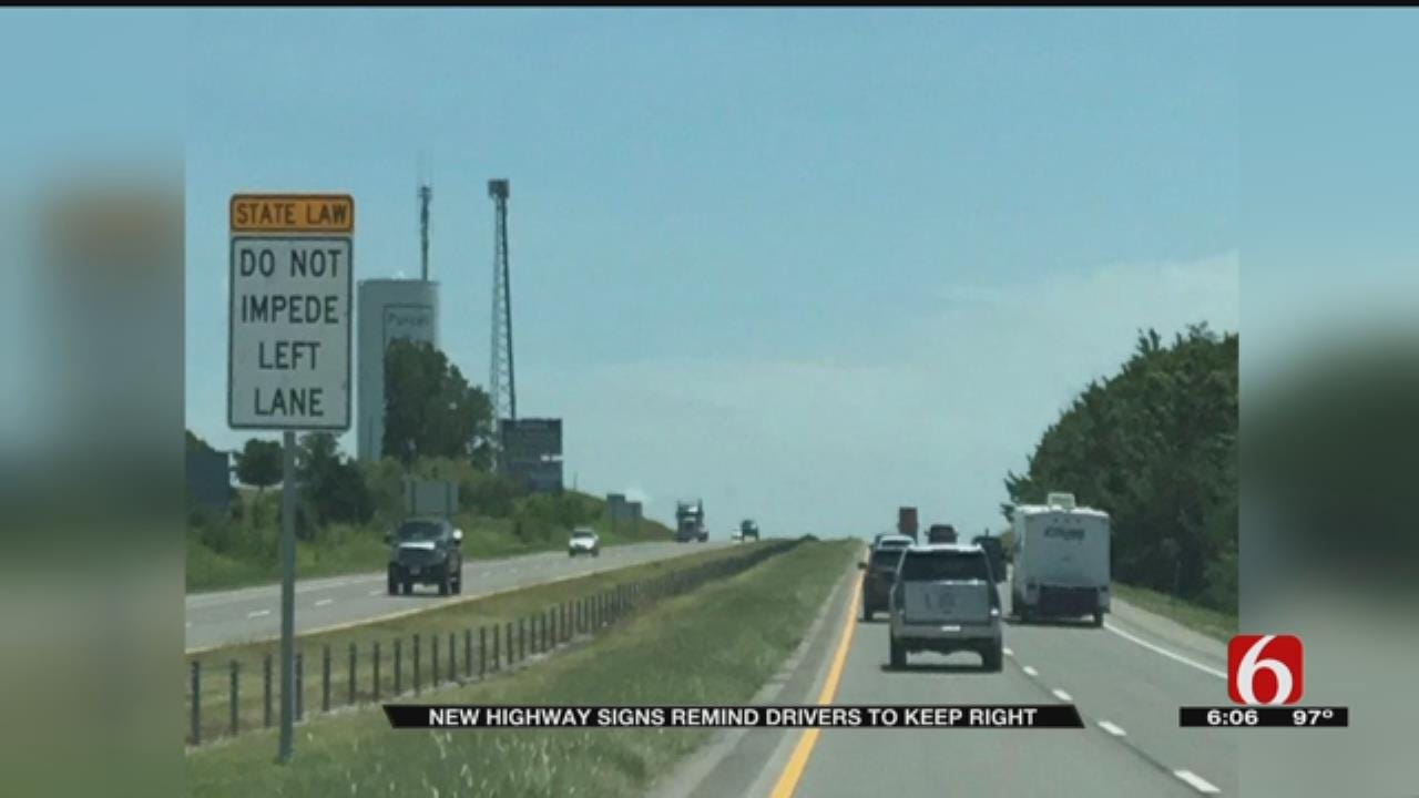 New Highway Signs Remind Drivers Left Lane Is For Passing