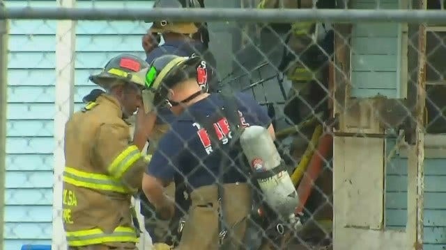 WEB EXTRA: Video From Scene Of North Tulsa Child Care Fire