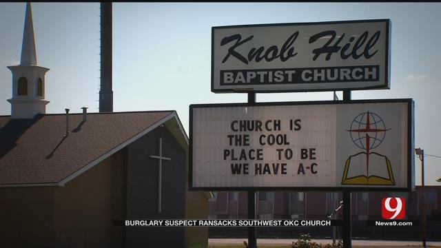 Burglar Ransacks Southwest OKC Church, Steals Van