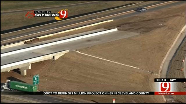ODOT To Begin $71 Million Project On I-35 In Cleveland County