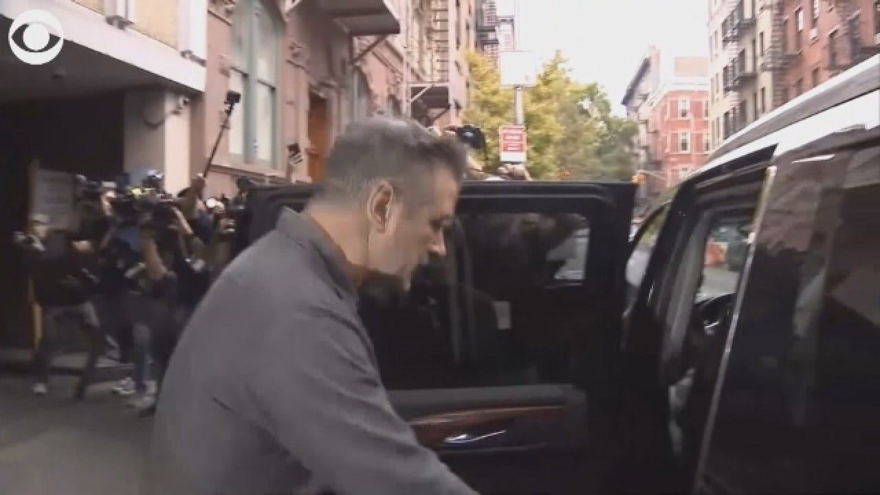 Raw Video: Alec Baldwin Leaves Police Precinct After Arrest