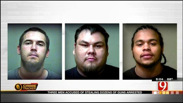 OK Deputies Arrest 3 Men Accused Of Stealing Dozens Of Guns