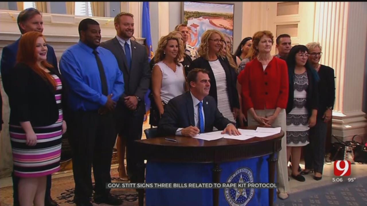 'Great Day For Survivors': Governor Stitt Signs Rape Kit Legislation