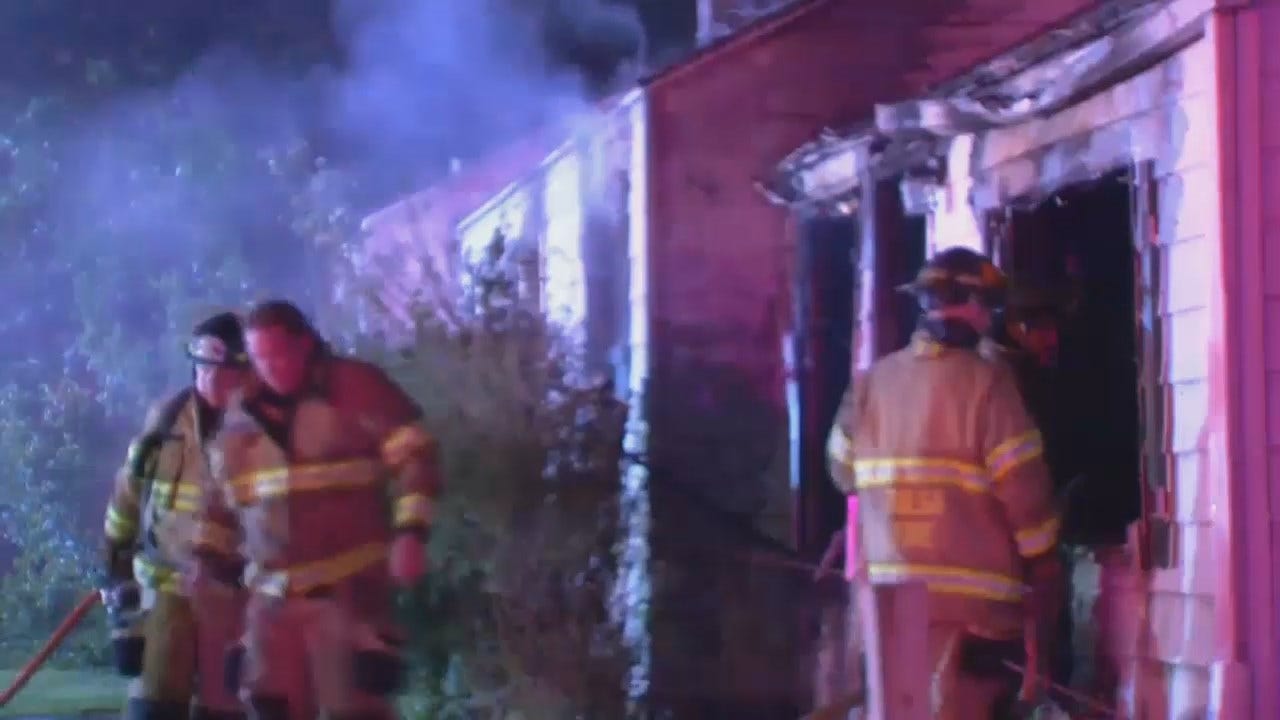 WEB EXTRA: Video From Scene Of Vacant House Fire