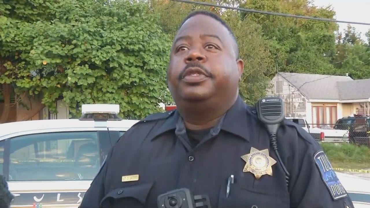 WEB EXTRA: Tulsa Police Sgt. Dedlorn Sanders Talks About The Shooting