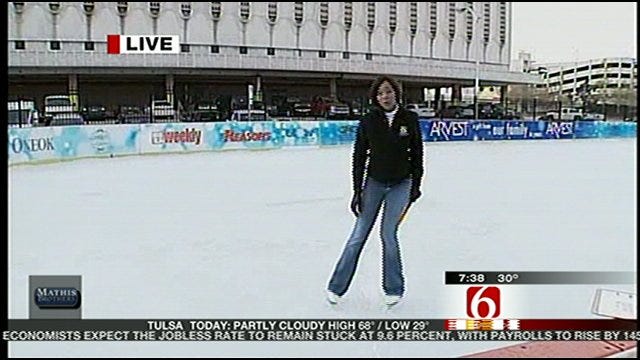 WEB EXTRA: Six in the Morning Reporter Jamie McGriff Shows Off Her Ice Skating Prowess