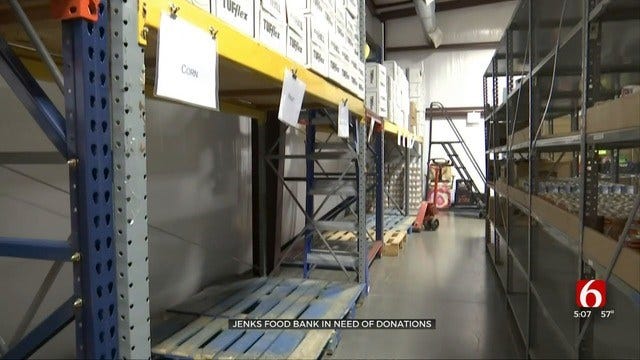 Jenks Community Food Bank Needs Help To Fill Their Shelves