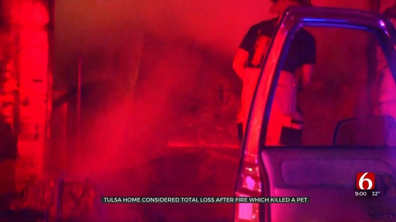 Firefighters: Pet Dies In Tulsa House Fire, No Others Hurt