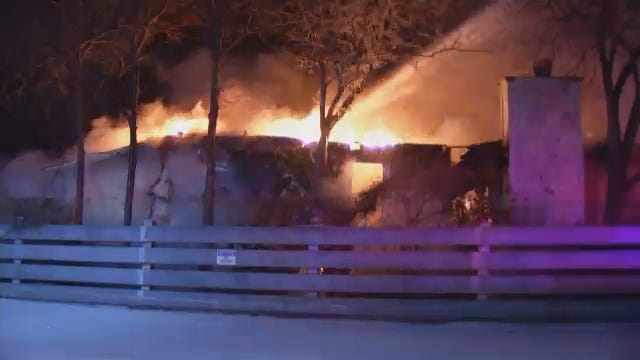 WEB EXTRA: Video From Scene Of House Fire 700 Block Of North Xanthus