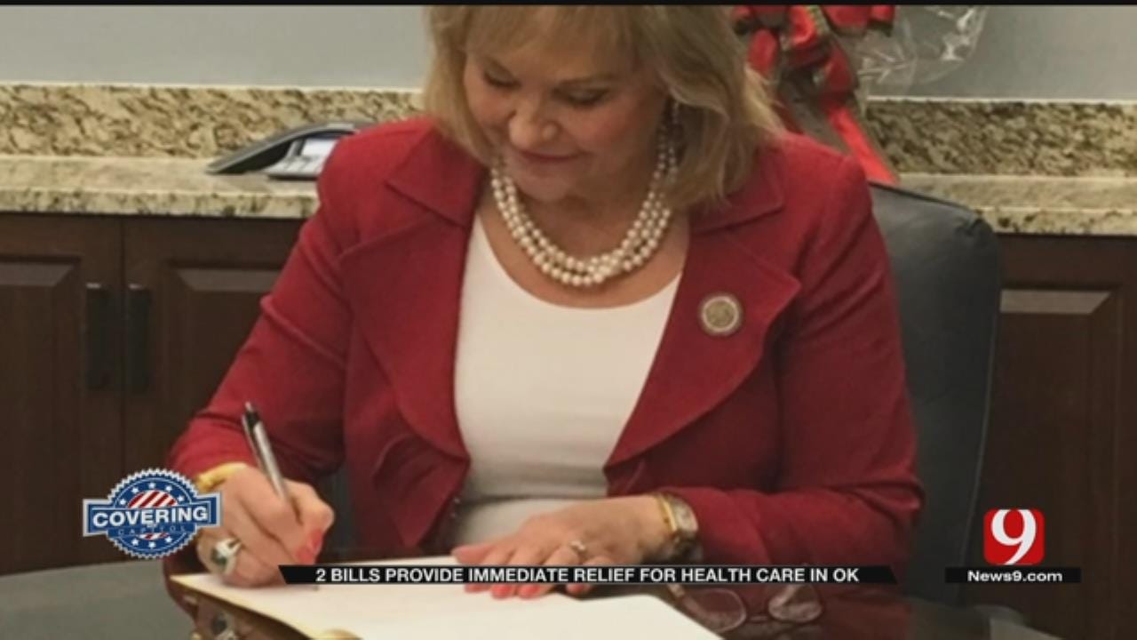 Gov. Fallin Signs Health Care Funding Bills