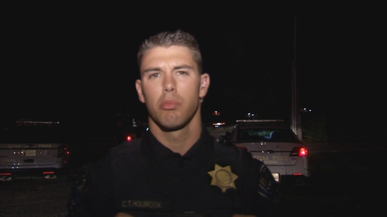 WEB EXTRA: Tulsa Police Officer Cody Holbrook Talks About Chase