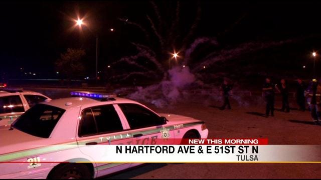Exploding Fireworks Aimed At Tulsa Police, Firefighters