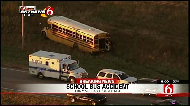 School Bus Collides With Jeep East Of Adair